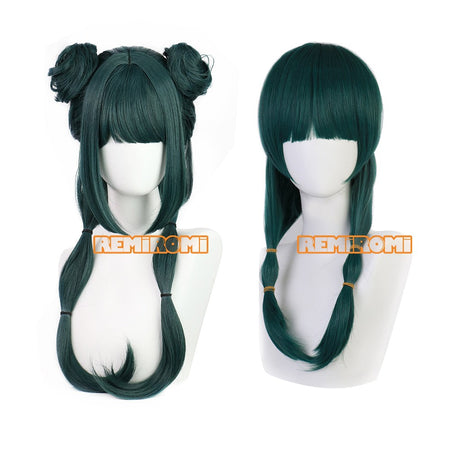 Maomao Cosplay Wig Synthetic Anime The Apothecary Diaries Green Hair 2 Styles Kusuriya no Hitorigoto Hairpin Headress +Wig Cap