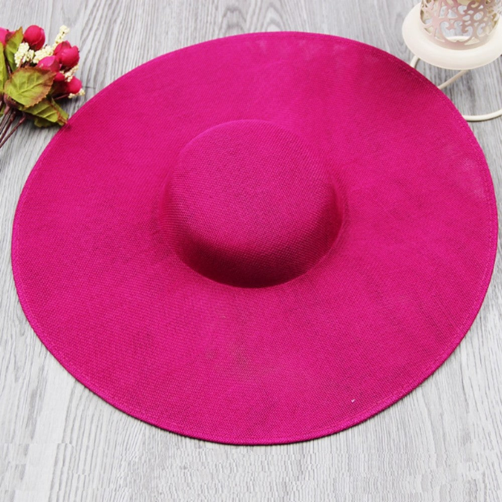 Fashion Ladies 38CM Round Fascinators Beses Wedding Headdress Ladies Millinery Hat Fascinator DIY Hair Accessories