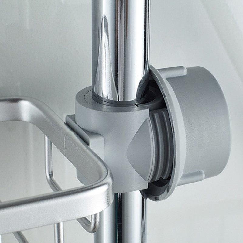 Bathroom Faucet Storage Rack Shower Shampoo Soap Holder Adjustable Kitchen Sink Rag Sponge Drain Rack Bathroom Accessories