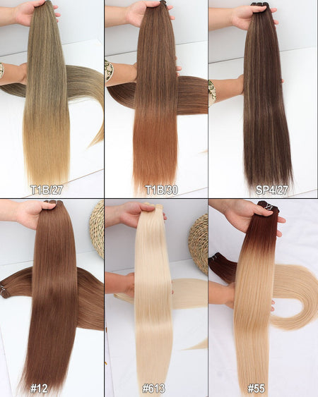 Russia Straight Hair Weave Bundles 65cm 200G Fiber Synthetic Hair Extensions Bio Protein Heat Resistant Ponytail Cosplay Hair