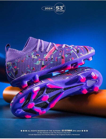 Mens Football Field Boots Ultralight Turf Indoor Society Training Soccer Shoes Cleats for Kids Sneakers TF/FG Football Shoes