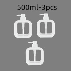 300/500ml Bathroom Soap Dispensers Refillable Lotion Shampoo Shower Gel Holder Portable Travel Dispenser Empty Bath Pump Bottle