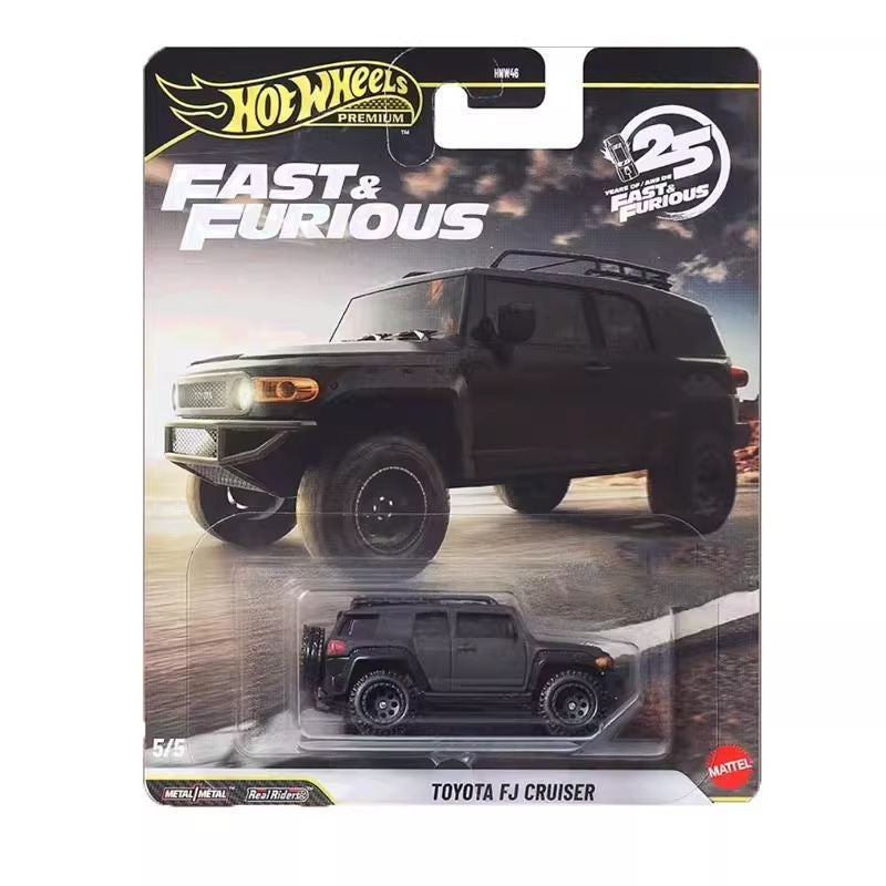 New Hot Wheels 1:64 Fast & Furious 25th Anniversary Set Mitsubishi Mercedes Mustang Etc Classic Diecast Vehicle Cars Model