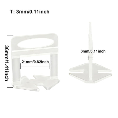 50-200pc Wall Floor Tile Leveling System Clips Ceramic Leveler Spacer Plier Wadge Kit for Tile Laying Construction Building Tool