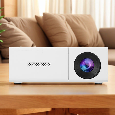 1080P LED Pocket Pico Video Projector Compatible with HDMI AV Laptop Smartphone 4K HD Video Projector for Outdoor Camping Movies
