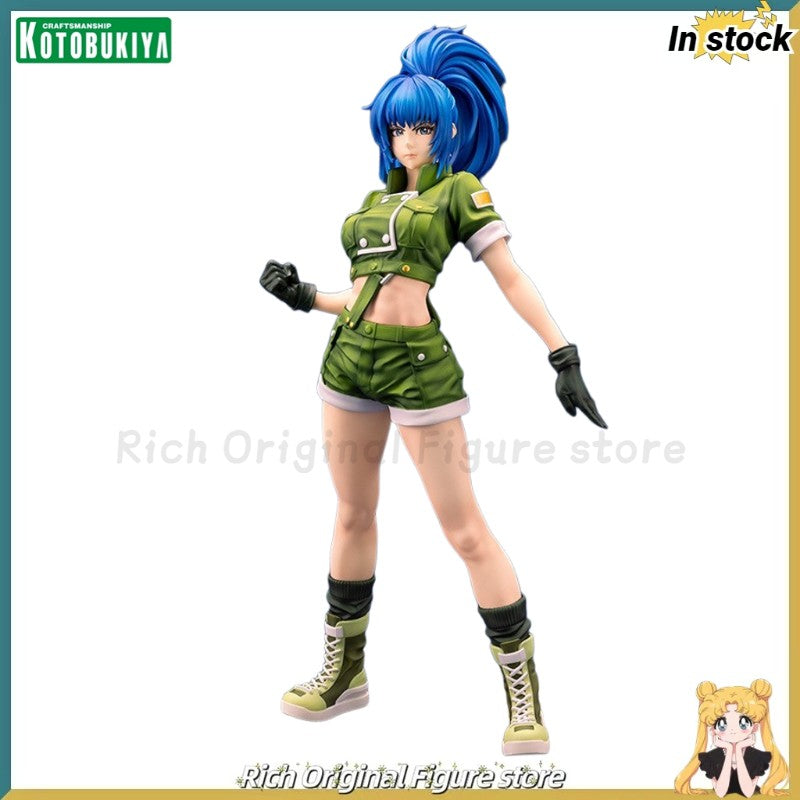 ?In Stcgk?Original Kotobukiya SNK Beauty Girl Series THE KING OF FIGHTERS '97 Leona Heidern Model Toy Statue