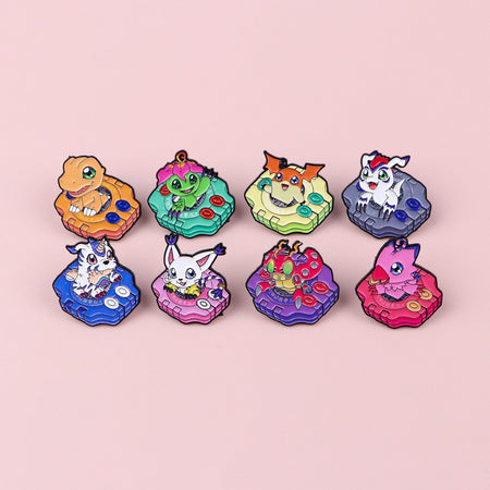 Anime Monster Enamel Pin Cartoon Badges on Backpack Brooches For Women Hat Lapel Pins Cosplay Accessories Toys Gifts