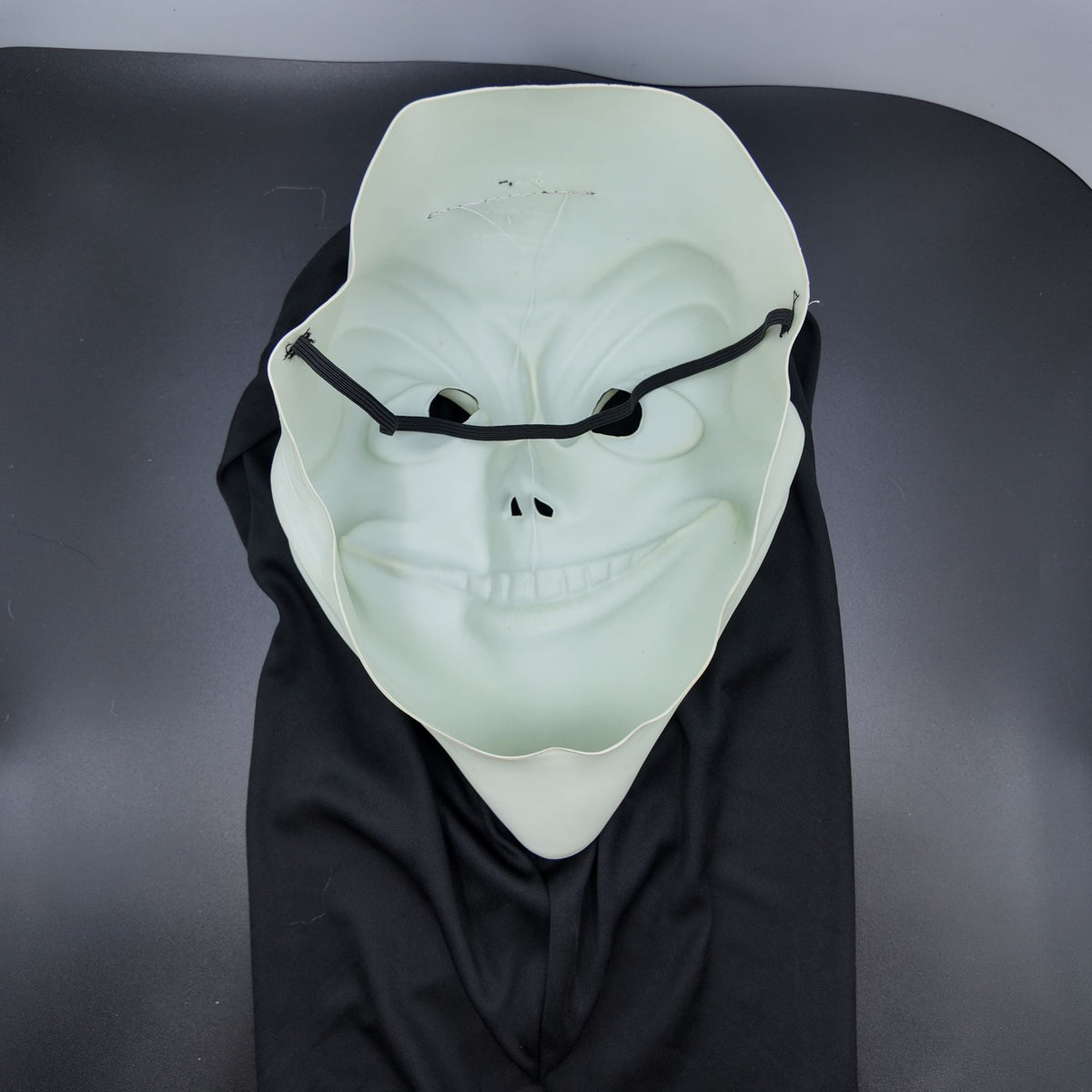 Ghost Face Mask with Hood Halloween Costume Scary Movie Funny Killer Cosplay Prop for Adults Horror Party