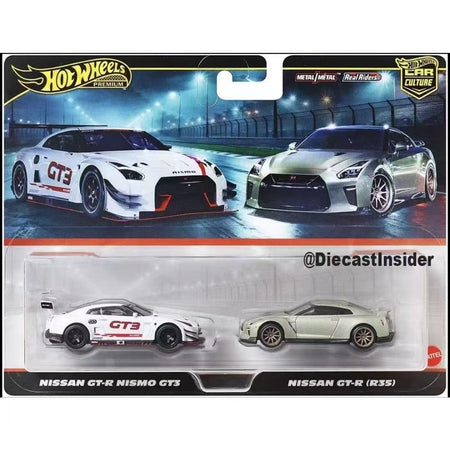 2026 New Mattel Hot Wheels Original Culture Cars Children's Toys 1:64 Die-Cast Accelerating Subaru Toyota Nissan Gtr Aston Martin Alfa Romeo Vehicle Model Gift Double Car Set