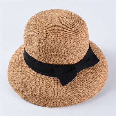 USPOP New women sun hats fashion bow straw hats casual summer wide brim drooping beach hat female summer hat