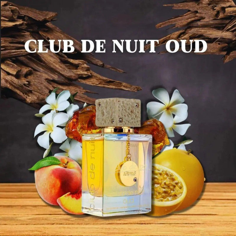 Armaf Club de Nuit Oud Eau de Parfum 105ml Original Arab Perfumes Noble Luxury Dubai Lasting Amber Wood Pheromone Perfume Makeup