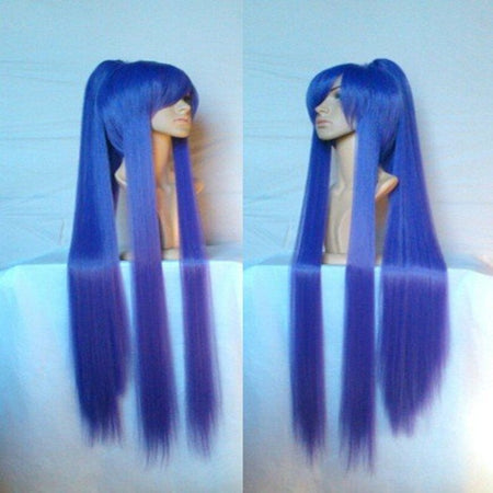 HAIRJOY  Synthetic Hair Cosplay Wigs Long Ponytail Black Purple  Red Grey Wig High Temperature Fiber