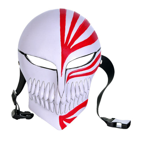 Anime Bleach Kurosaki Ichigo Mask Cosplay Prop Ichigo Hollow Masks Halloween Party Costume Thickened Resin Material High Quality