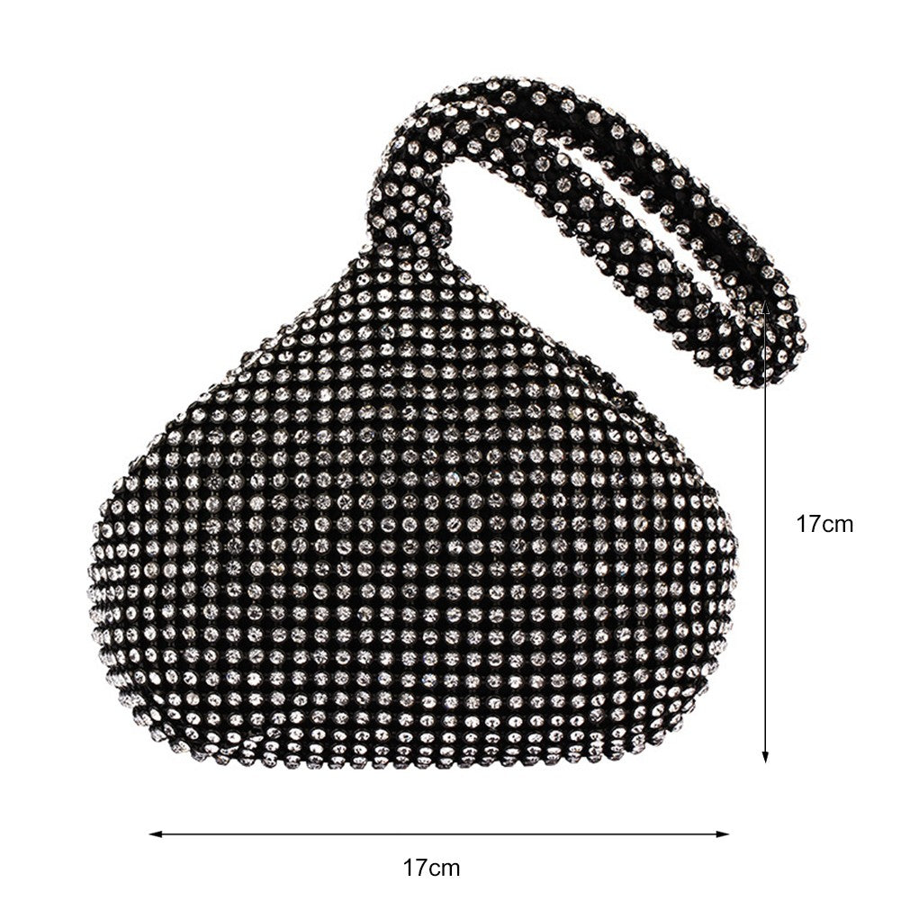 Mini Evening Clutch Bag Women Girl Glitter Rhinestone Party Prom Wedding Purses
