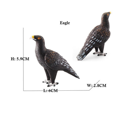 Owl Flamingo Turkey Toucan Seahawk Model Animal Figurines Plastic Bird Toy Action Figure Jungle Adventures Kids Gifts Forest zoo