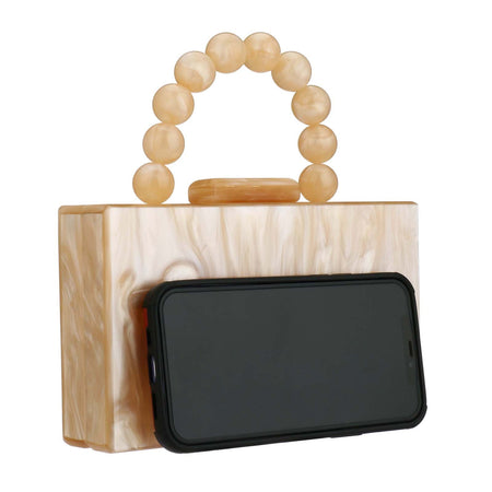 Acrylic Handbag Casual Trend Small Square Bags Women Clutches Wedding Party Dating Lady Trendy Evening Bags Chain Shoulder Bag