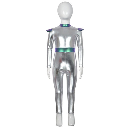 Cyber Alien Laser Reflective Alien Cosplay Dress, Adult and Children's Party Outfit, Including Tentacle Headpiece