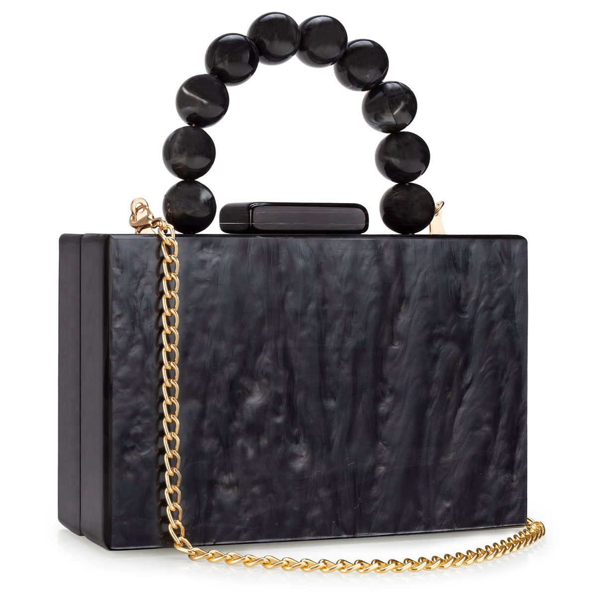 Acrylic Handbag Casual Trend Small Square Bags Women Clutches Wedding Party Dating Lady Trendy Evening Bags Chain Shoulder Bag