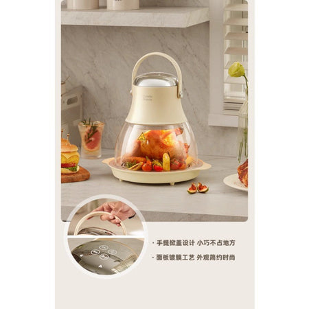 Air Fryer New Household Glass Visualization Multifunctional Large Capacity Electric Fryer Far Infrared Penetrating Heat