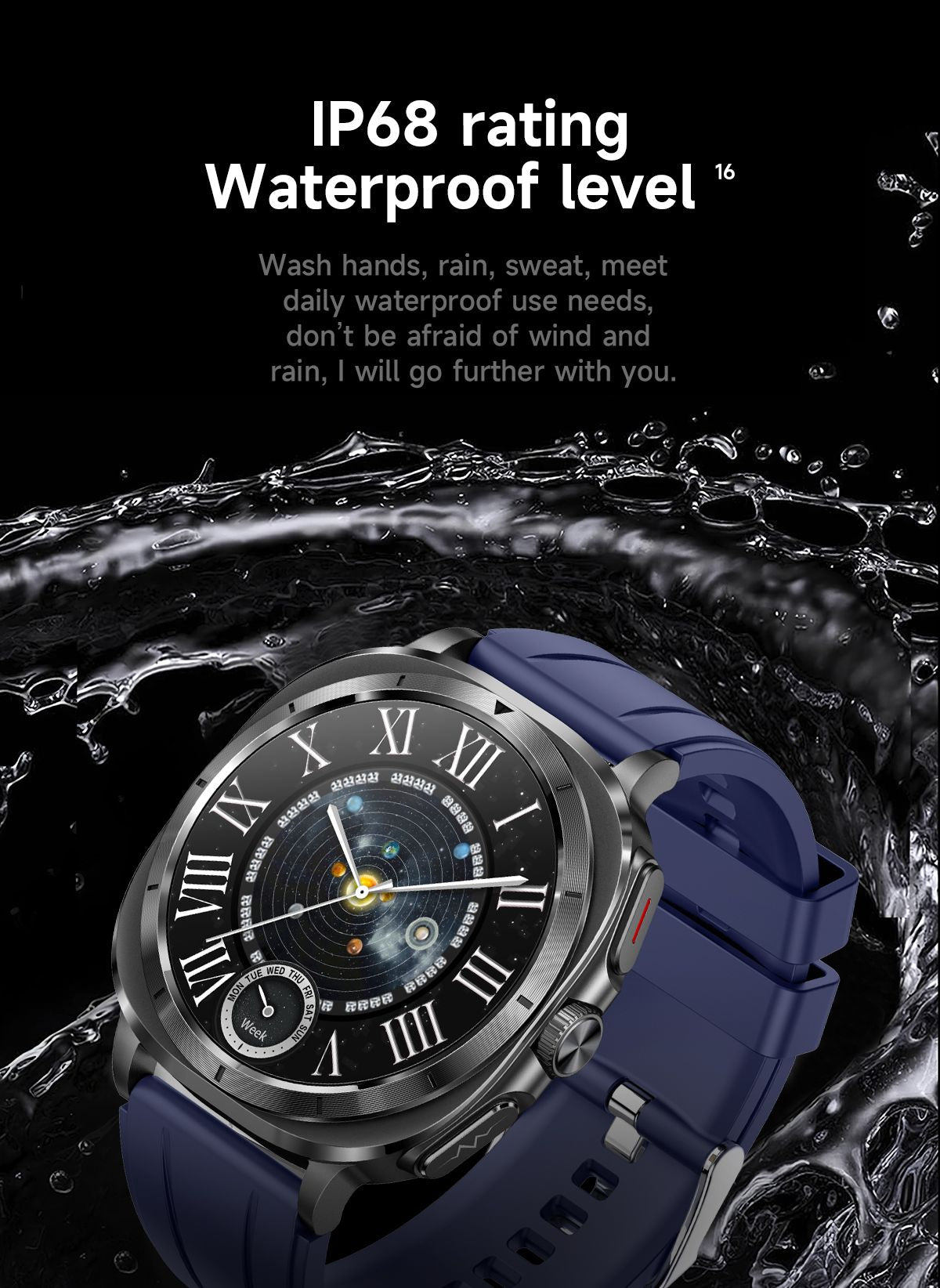New Health Watch Uric Acid Blood Pressure Blood oxygen Body Analysis Body Fat SmartWatch ECG+PPG Bluetooth call Clock Women Men