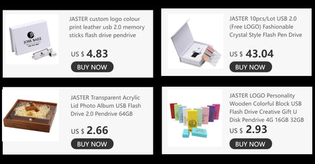 JASTER USB Flash Drive 2.0 128GB Memory Stick  Wooden/bamboo Free Logo Pendrive 4GB 8GB 16GB 32GB  64GB Pen Drive Wedding Gifts