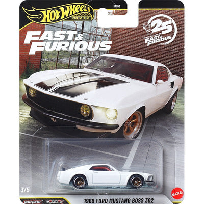 Hot Wheels Premium HNW46 Fast & Furious,Mitsubishi Eclipse Benz 500 Lykan FJ Cruiser,1:43 Diecast Collector's Gift Toys for Kids