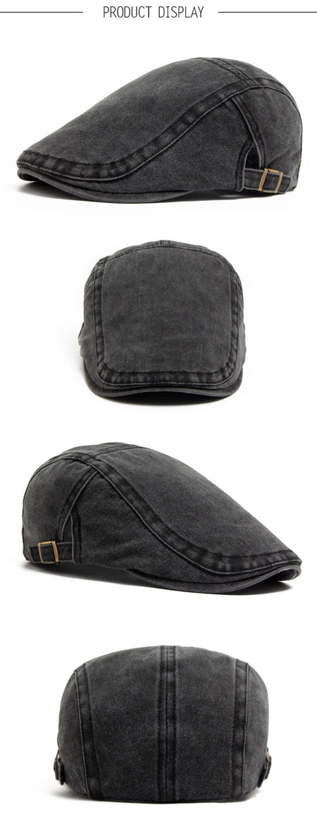 New Vintage Cotton Beret Men Women Fashion Flat Visor Cap Casual Autumn Berets Retro Newsboy Hat Summer Unisex Adjustable