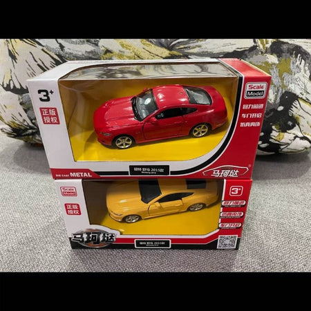 1:36 Ford Mustang GT Toy Car Model Replica Scale Metal Diecast Miniature Art Vehicle Figure Collection Xmas Gift Boy Toy