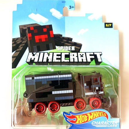 Genuine Hot Wheels Minecraft Series Model Toy Car Desktop Ornament Collectibles Holiday Gifts In Stock