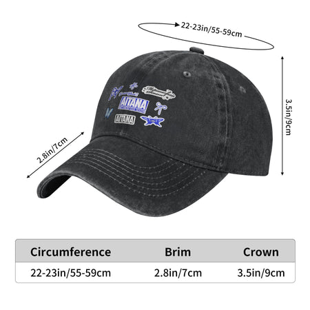 Summer Butterfly Aitana Baseball Cap Sun  Dropshipping Design Washed Hip Hop Hats Men Adult Vintage Kpop Rock Baseball Caps