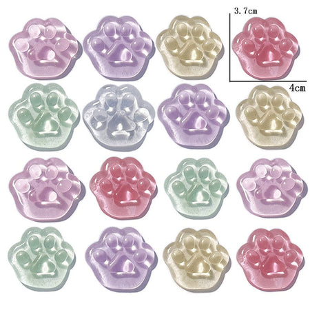 10/30/50Pcs Kawaii Cat Paws Sticky New And Unique Stress Relieving Toys Kids Birthday Party Favors Pinata Filler Cat Paws Sticky