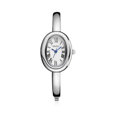 Fashionable Luxury Elegant ladies' Bracelet Watch Roman Numeral Oval Waterproof Women's Quartz Watch reloj ???? ??????? ????????