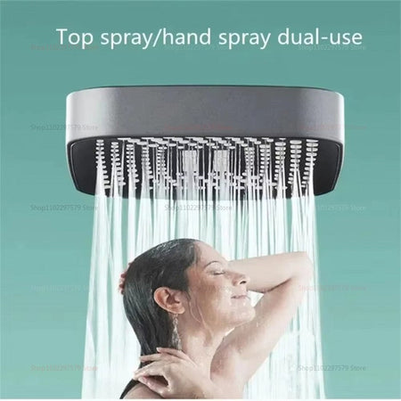 3 Mode Adjustable High Pressure Shower Head Handheld Large Flow Water Saving Pressurized Shower Head Mixer Bathroom Accessories