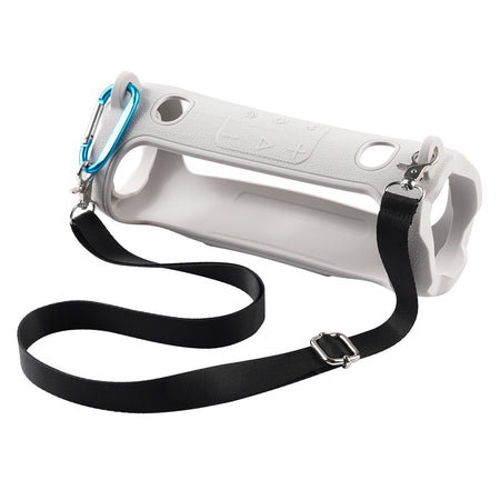 Portable Bluetooth Speaker Carry Silicone Case,Soft Protective Sleeve Cover with Shoulder Strap for JBL Charge 6 Speaker