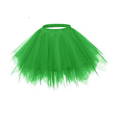 Women's Tulle Skirt 1950s Vintage Skirts Adult Ballet Crinoline Tulle Skirt Fluffy Princess Petticoat Underskirt Dancing Dress