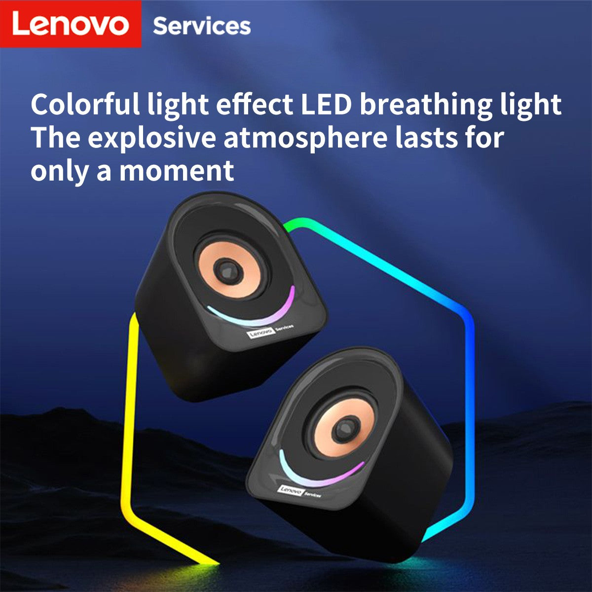 Lenovo Desktop Speakers Portable Small Speakers Computer Speakers Desktop Laptop Home Wired Mini Speakers Small Desktop Multimedia Laptop Speakers