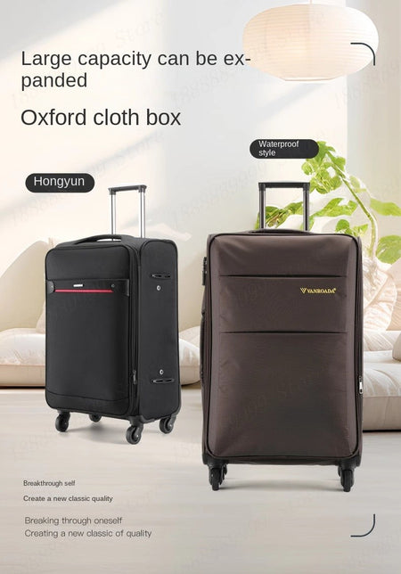 Oxford Cloth Suitcase 20/24/28/32-inch Large-Capacity Luggage Female Male Universal Wheel Business Travel Case