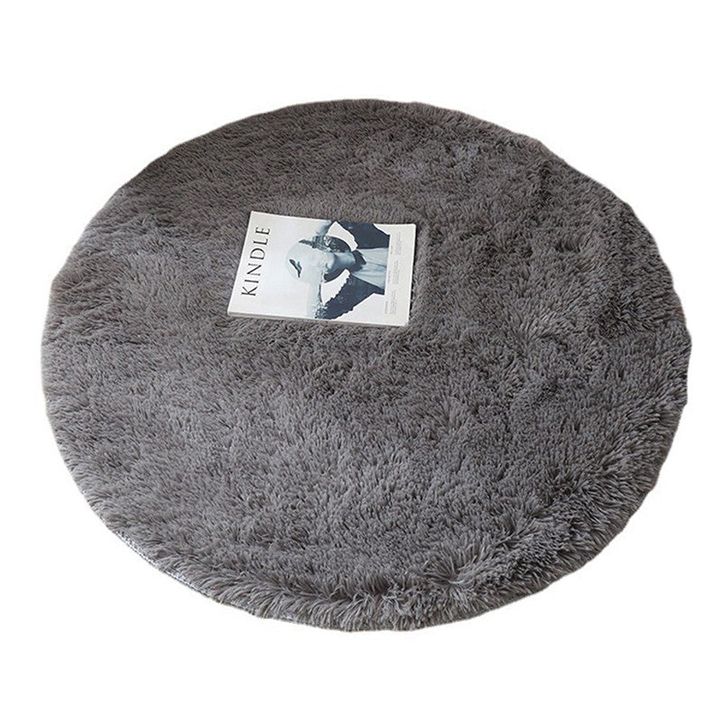 Fluffy Wool Rug Living Room Carpets Faux Fur Round Mat Kids Room Long Plush Rugs Home Bedroom Decor Shaggy Carpet