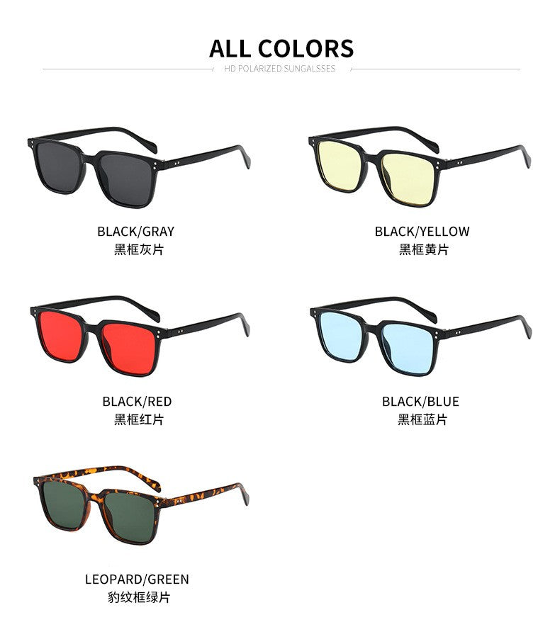 rectangle Rivet Tony Stark Sunglasses women men 2022 brand designer fashion Iron Man Glasses vintage oculos de sol masculino