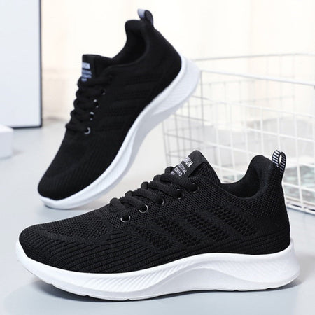 Litfun Women's Casual Sports Shoes Fashion Female Soft Bottom Sneakers Breathable Mesh Running Shoes Leisure Light Flats Shoes