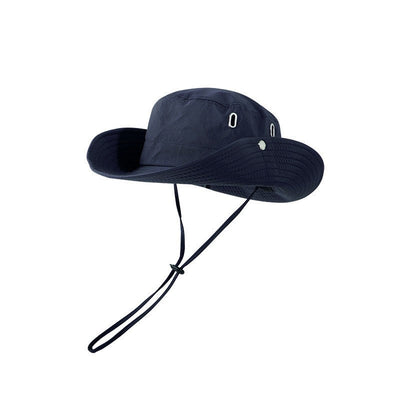 Womens Windproof Outdoor Sun Hat Summer UV Protection Bucket Safari Wide Brim Fisherman Cap Cowboy Men Fishing Hiking Beach Hats