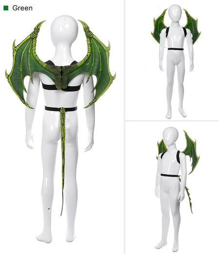 Animal Cospty Dragon Costume Purim Christmas Gift Carnival Party Cosplay Set Wing and Tail faucet Costume