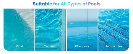 Cordless Robotic Pool Cleaner, Pool Vacuum for Inground Pools with 4 Motors, Wall & Waterline Cleaning, 300min Battery Life