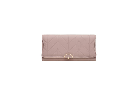PU Fashion Long Women's Wallet Fashion Buckle New Handbag Large Capacity Fresh Wallet Wallet