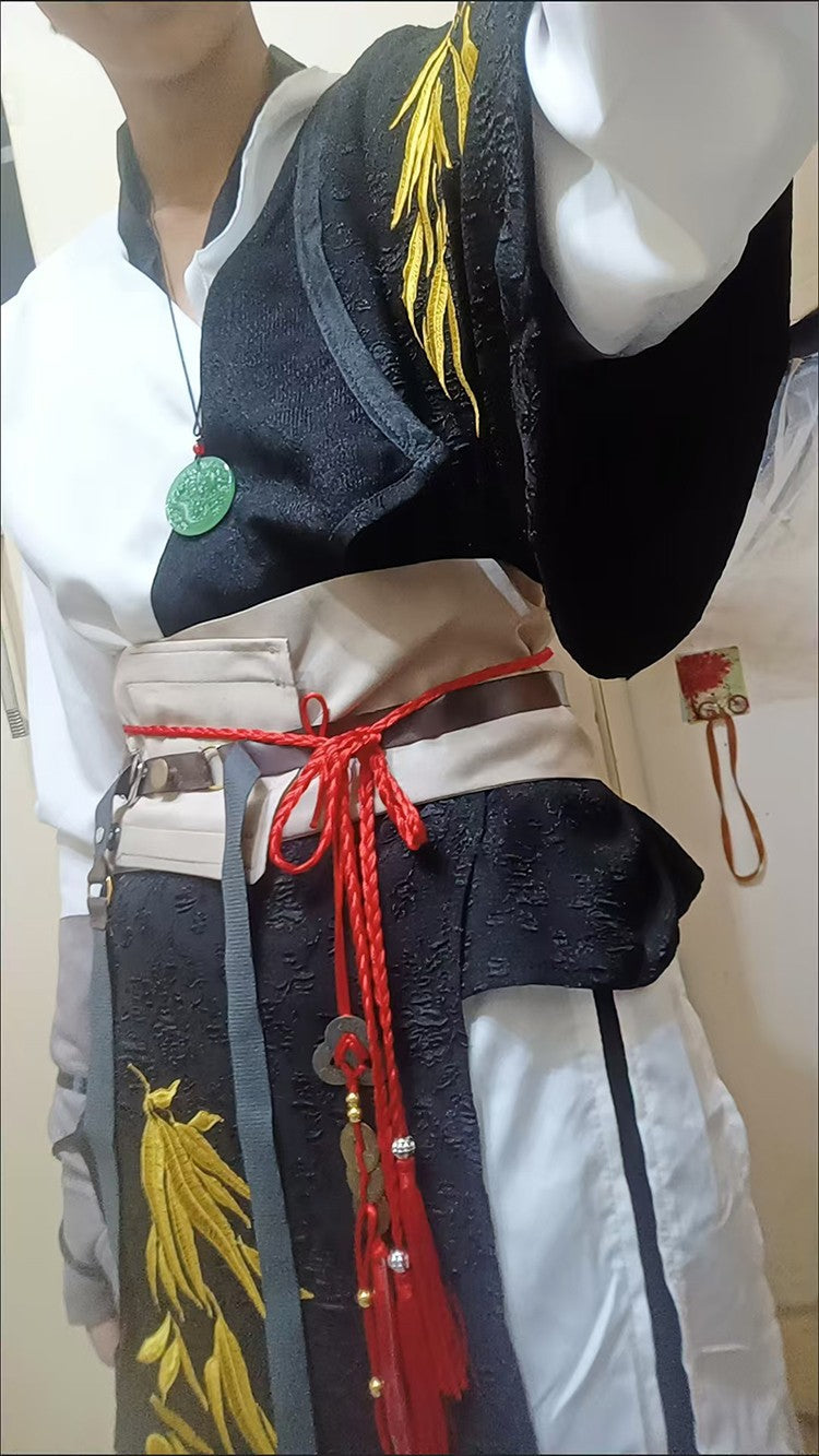 Chinese Game Where Winds Meet Young Master Cosplay Costume Adult Swordsman Hanfu Carnival Hero Wuxia Jianghu Cool Battle Uniform