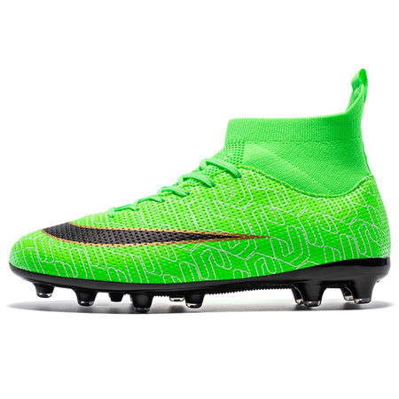 Men's and Women's Football Cleats Firm Ground Outdoor Football Shoes Lightweight Sports Sneaker Rugby Boots