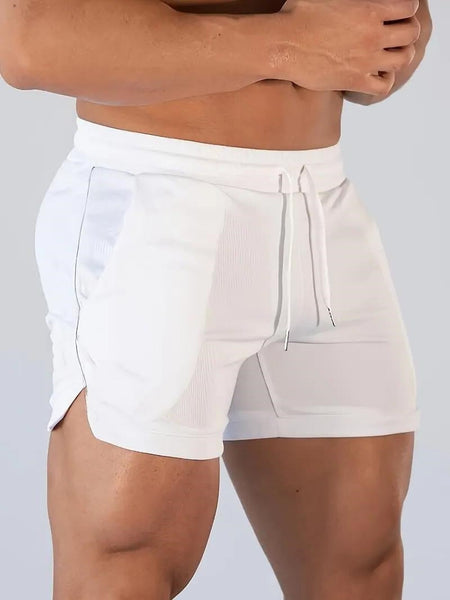 2024 Latest, Fast Drying Breathable Muscle Running Shorts, Marathon Seven Legs, Fitness Beach Pants, Tight Mesh Fabric, Hip Hop