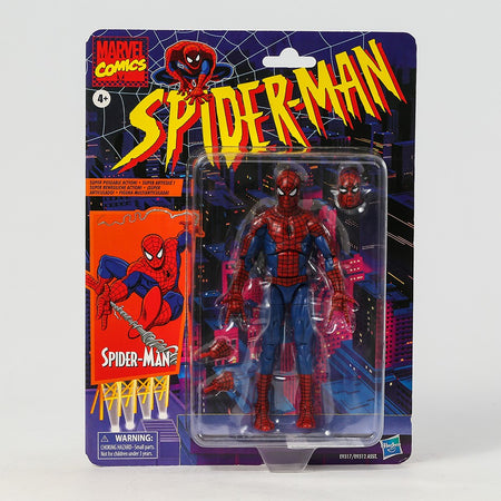 Marvel Legends Retro Cardback Spider-Man Cel-Shading Comics PVC Action Figure Collectible Model Toy Gift