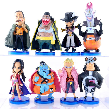 1Set Anime One Piece Figure Luffy Hancock Wedding Dress Series WCF Ace Zoro Nami Marco Collection Dolls Toys for Children Gifts