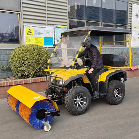 Customized snow sweeper, self-propelled with rotating brush, factory direct sales for road snow removal
